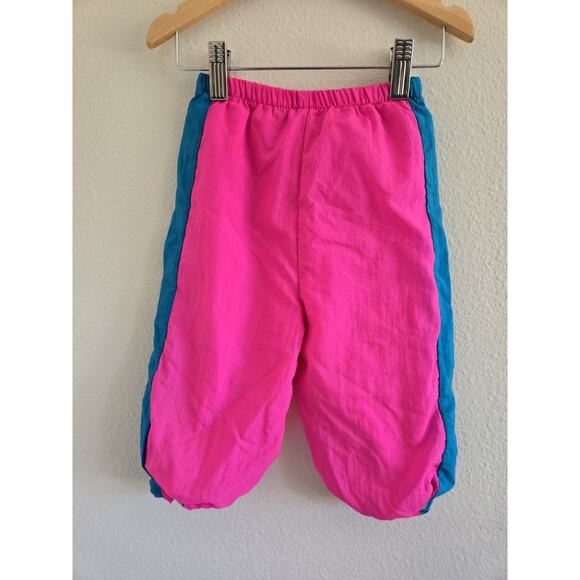 18 Month Vintage Toddler Jersey Lined Windbreaker Pants With Ruffle Cuff - Picture 2 of 4